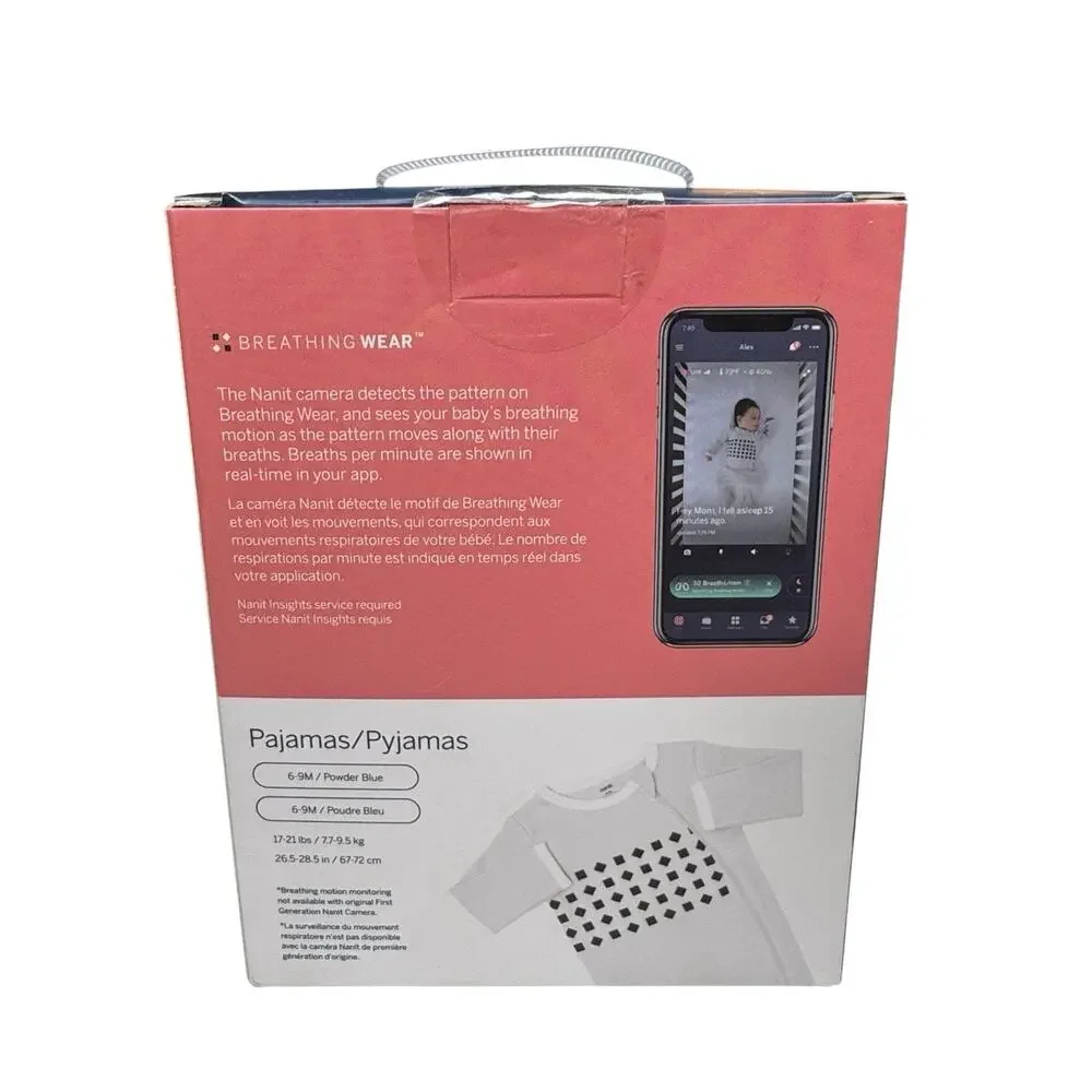 Nanit Breathing Wear Pajamas‎ 6-9M Baby Monitor Sleep Sack NEW Sealed